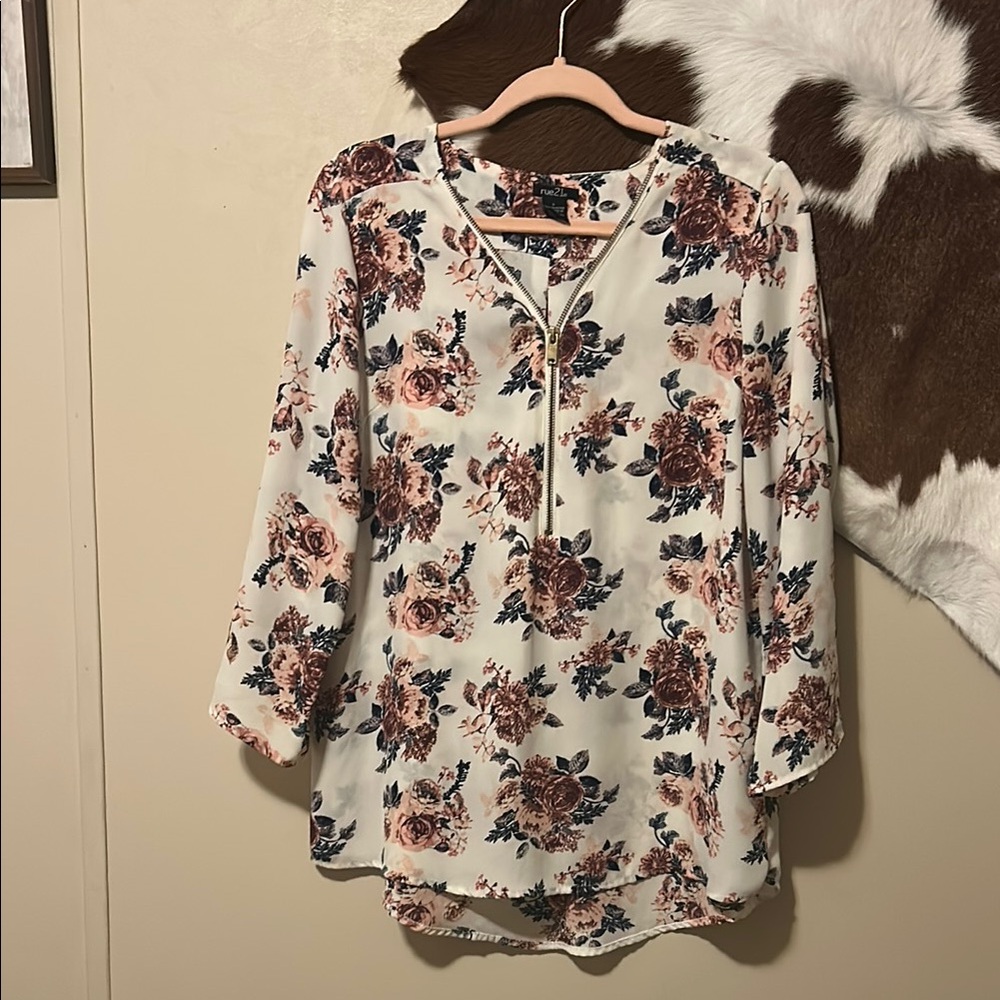Floral Print Women's Top
